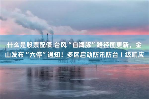 什么是股票配债 台风“白海豚”路径图更新，金山发布“六停”通知！多区启动防汛防台Ⅰ级响应