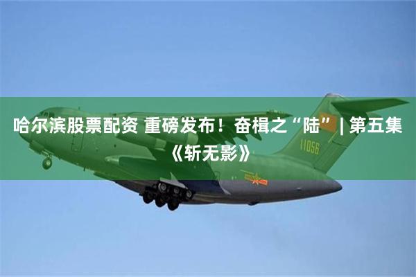 哈尔滨股票配资 重磅发布！奋楫之“陆” | 第五集《斩无影》