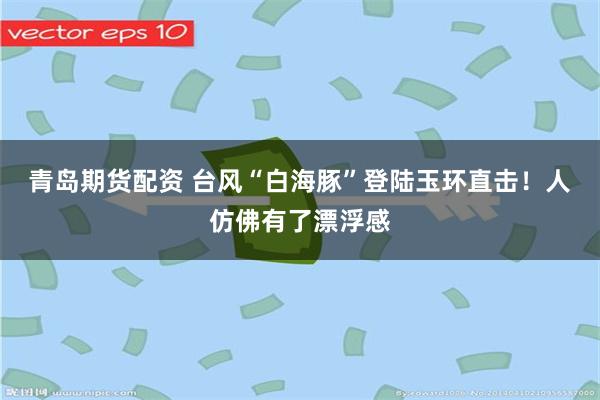 青岛期货配资 台风“白海豚”登陆玉环直击！人仿佛有了漂浮感