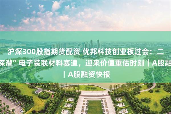 沪深300股指期货配资 优邦科技创业板过会：二十载“深潜”电子装联材料赛道，迎来价值重估时刻｜A股融资快报