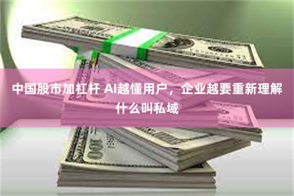 中国股市加杠杆 AI越懂用户，企业越要重新理解什么叫私域